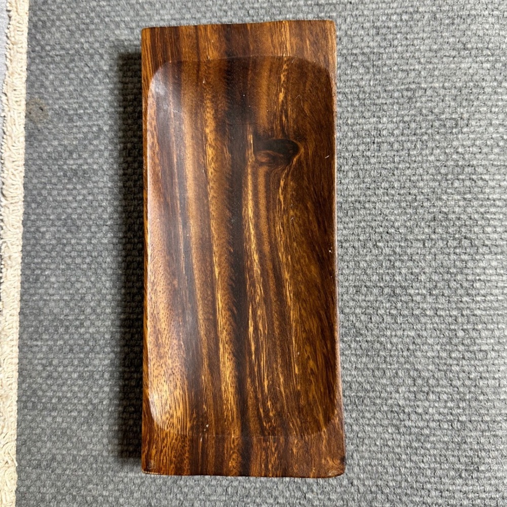 Pacific Merchants Acaciaware Rectangular Wood Tray 9.5x4 Acacia Serving Dish